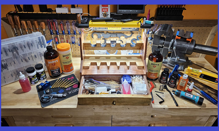 JT Arsenal cleaning workbench and kit